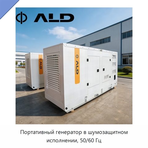 Портативный генератор в шумозащитном исполнении, 50/60 Гц