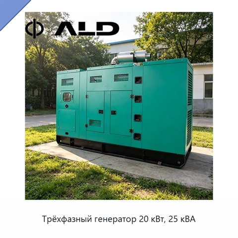 Трёхфазный генератор 20 кВт, 25 кВА