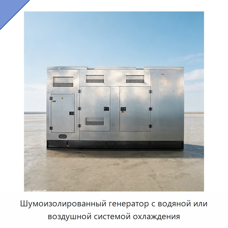 Шумоизолированный генератор с водяной или воздушной системой охлаждения — Дизельные генераторы