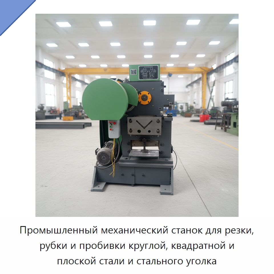 Промышленный механический станок для резки, рубки и пробивки круглой, квадратной и плоской стали и стального уголка — Гидравлические комбинированные пресс-ножницы
