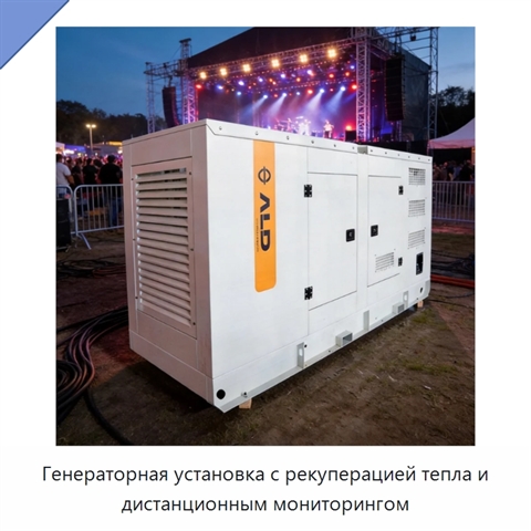 Генераторная установка с рекуперацией тепла и дистанционным мониторингом