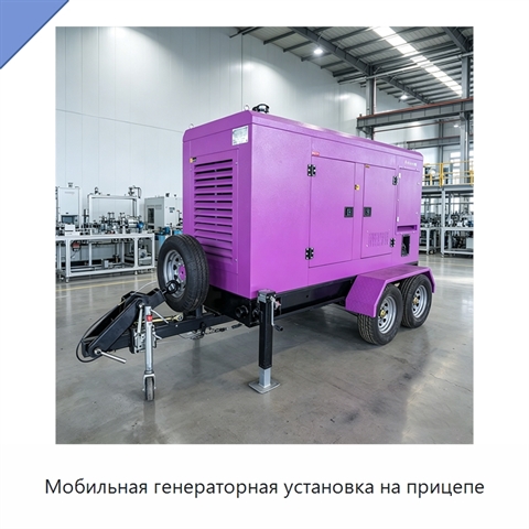 Мобильная генераторная установка на прицепе