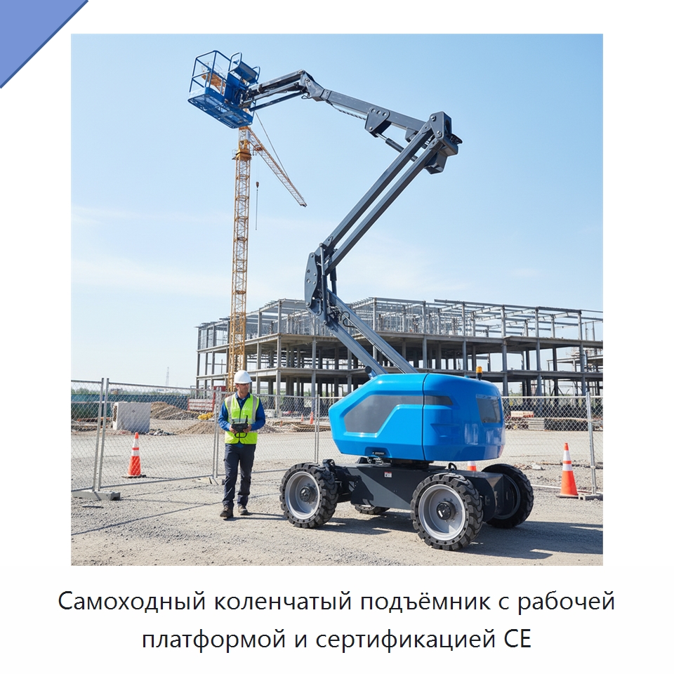 Самоходный коленчатый подъёмник с рабочей платформой и сертификацией CE — Подъемные столы