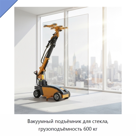 Вакуумный подъёмник для стекла, грузоподъёмность 600 кг