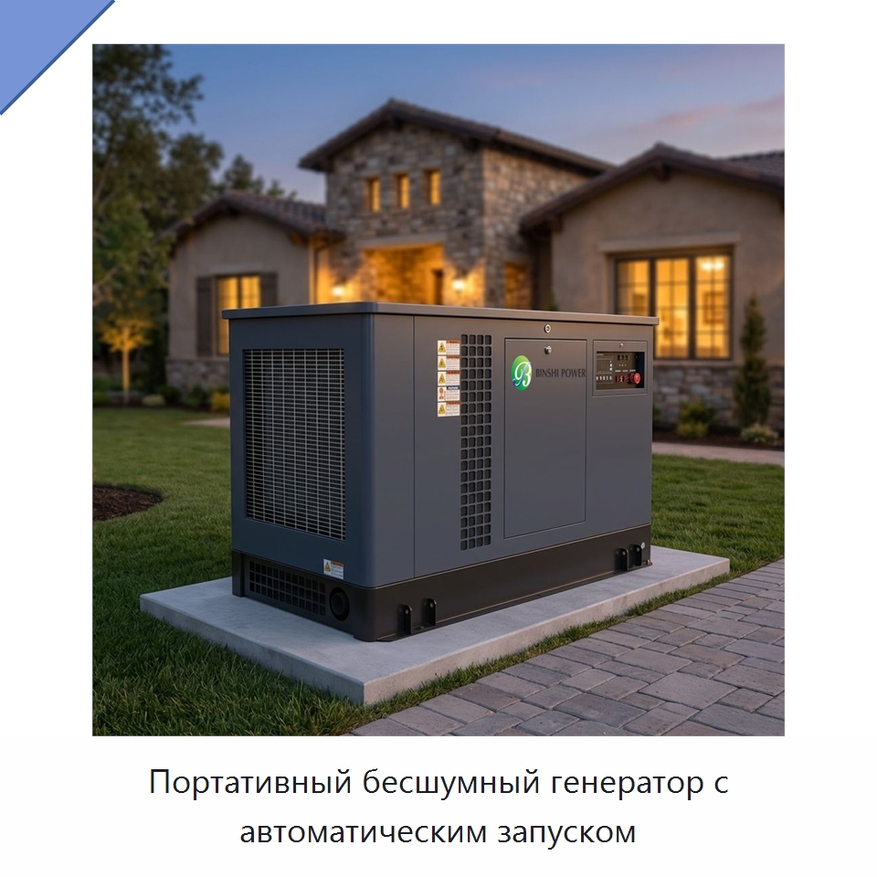 Портативный бесшумный генератор с автоматическим запуском — Бензиновые генераторы