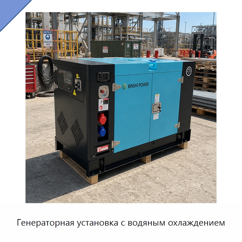Генераторная установка с водяным охлаждением — Дизельные генераторы