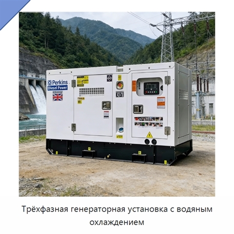 Трёхфазная генераторная установка с водяным охлаждением