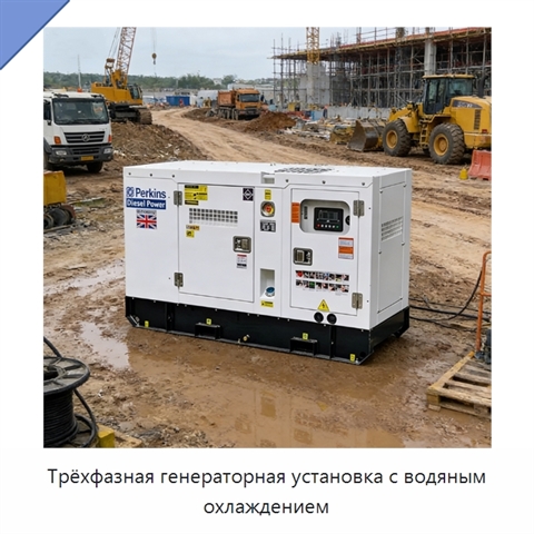 Трёхфазная генераторная установка с водяным охлаждением