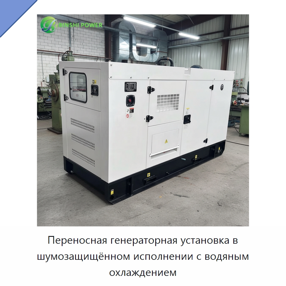 Переносная генераторная установка в шумозащищённом исполнении с водяным охлаждением — Дизельные генераторы