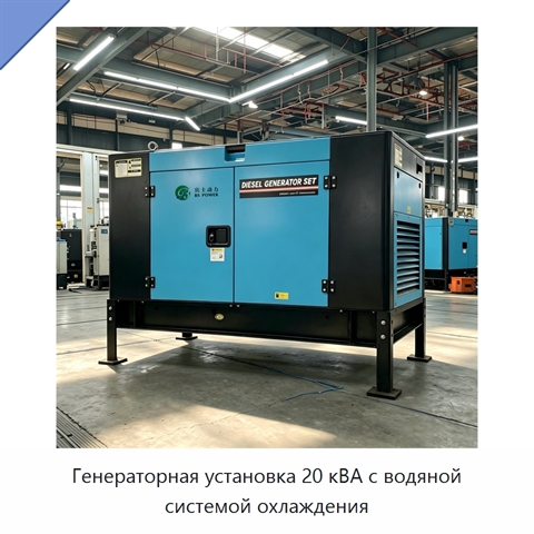 Генераторная установка 20 кВА с водяной системой охлаждения
