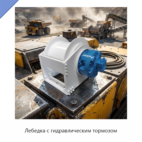 Лебедка с гидравлическим тормозом