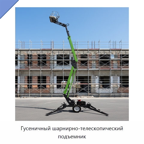 Гусеничный шарнирно-телескопический подъемник
