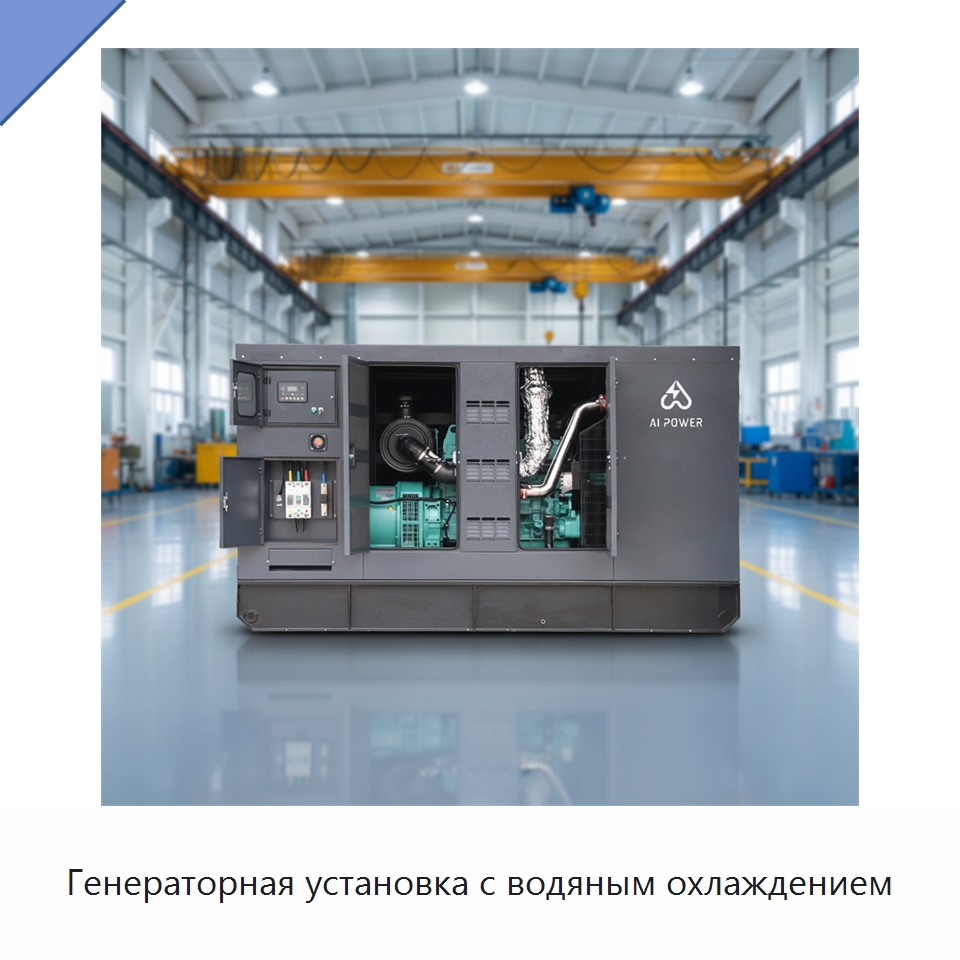 Генераторная установка с водяным охлаждением — Дизельные генераторы