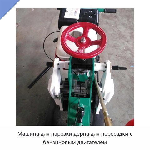 Машина для нарезки дерна для пересадки с бензиновым двигателем