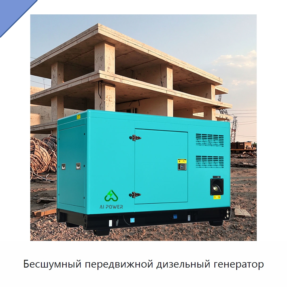 Бесшумный передвижной дизельный генератор — Дизельные генераторы