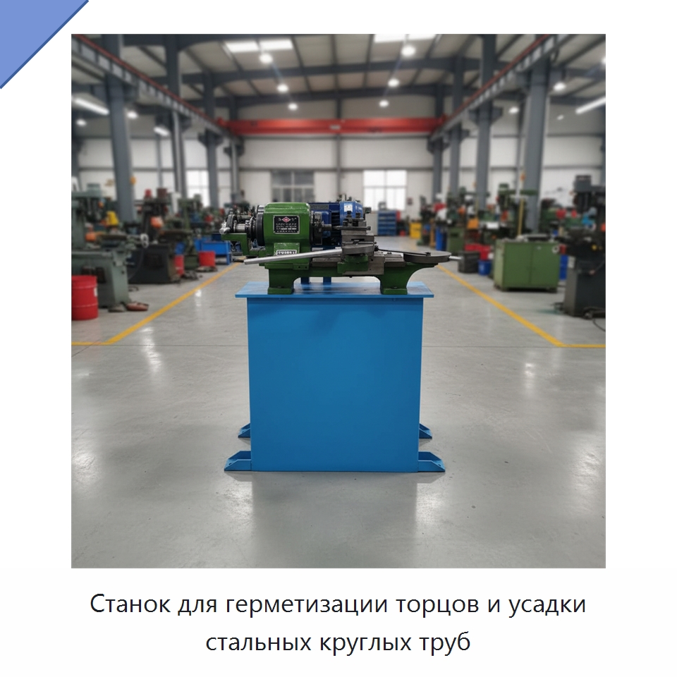 Станок для герметизации торцов и усадки стальных круглых труб — Специальные машины и промышленное оборудование