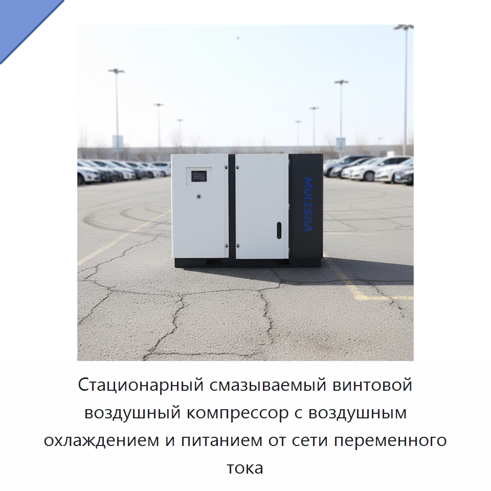 Стационарный смазываемый винтовой воздушный компрессор с воздушным охлаждением и питанием от сети переменного тока — Промышленные компрессоры