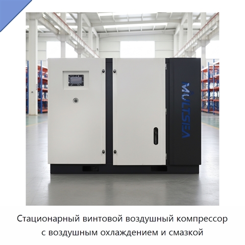 Стационарный винтовой воздушный компрессор с воздушным охлаждением и смазкой