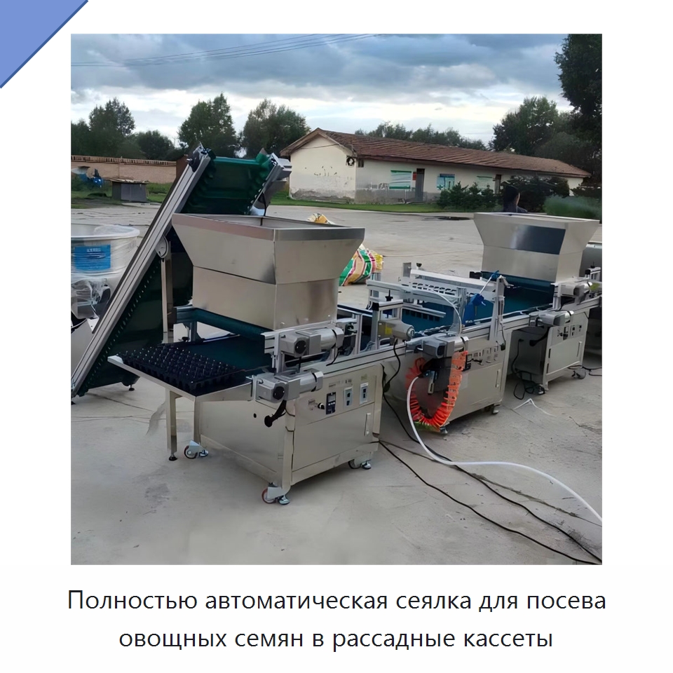 Полностью автоматическая сеялка для посева овощных семян в рассадные кассеты — Сеялки и рассадопосадочные машины