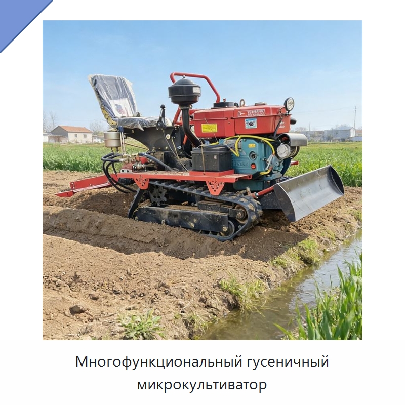Многофункциональный гусеничный микрокультиватор — Культиваторы