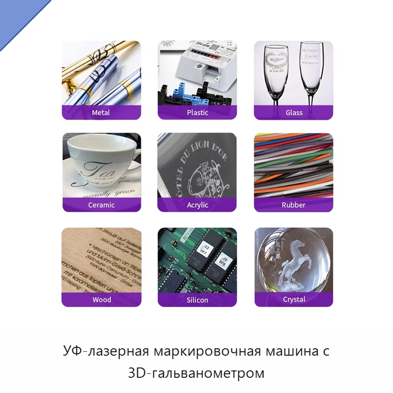 УФ-лазерная маркировочная машина с 3D-гальванометром