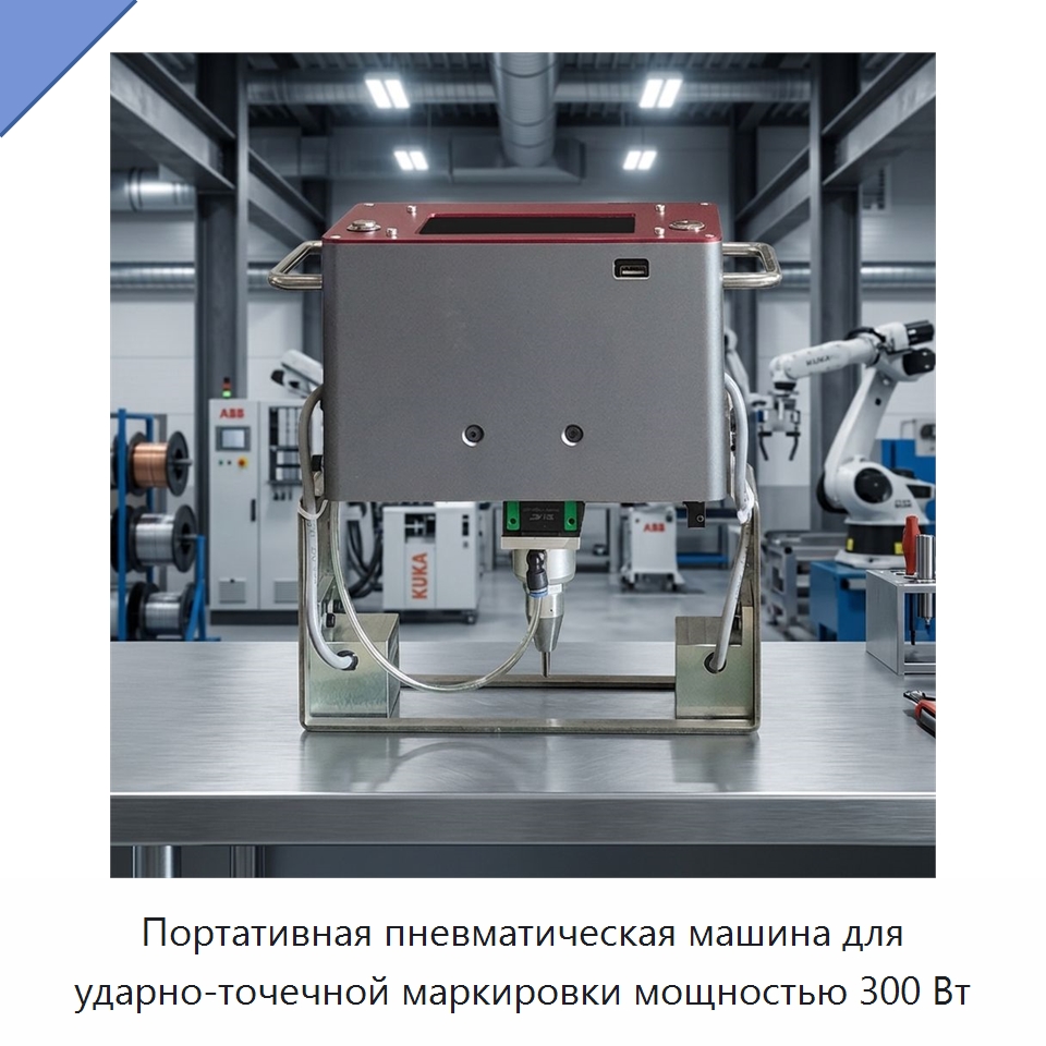 Портативная пневматическая машина для ударно-точечной маркировки мощностью 300 Вт — Гравировальные станки по металлу