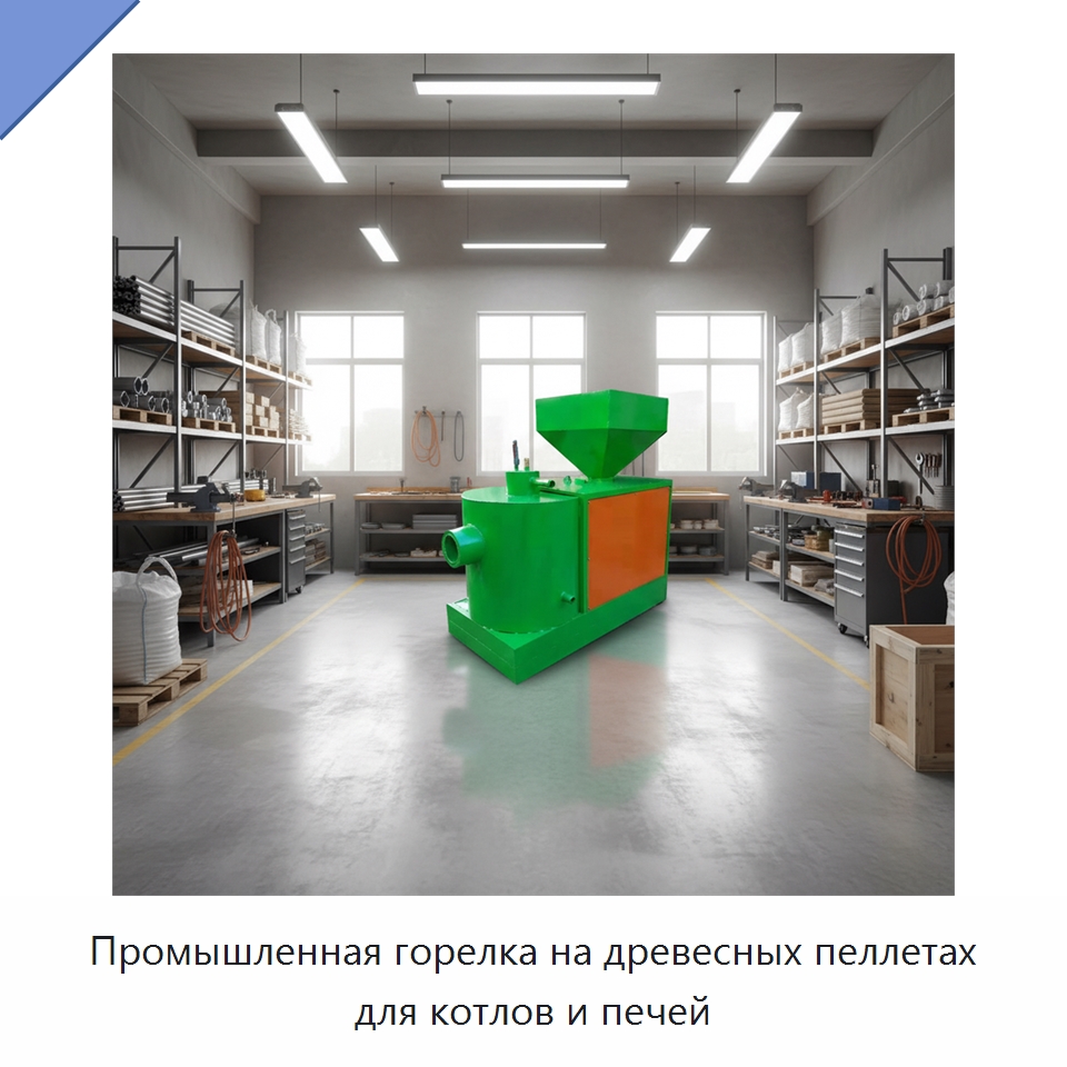 Промышленная горелка на древесных пеллетах для котлов и печей — Котлы и комплектующие