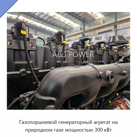Газопоршневой генераторный агрегат на природном газе мощностью 300 кВт