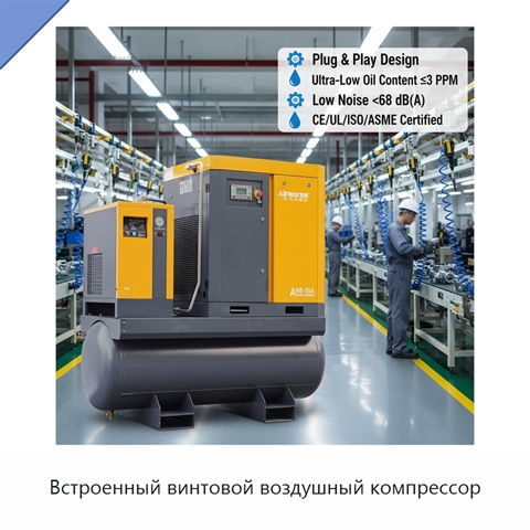 Встроенный винтовой воздушный компрессор