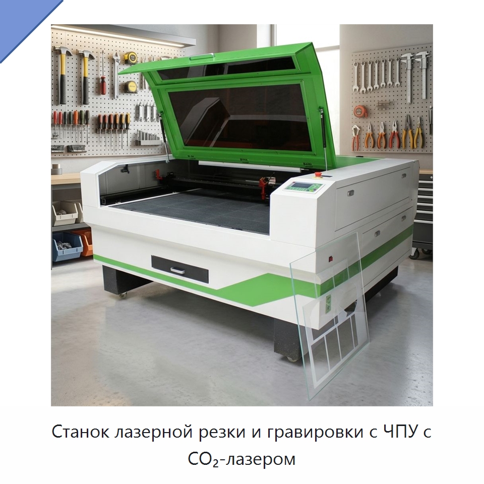 Станок лазерной резки и гравировки с ЧПУ с CO₂-лазером — Станки лазерной резки