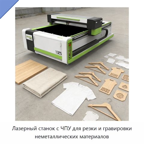 Лазерный станок с ЧПУ для резки и гравировки неметаллических материалов
