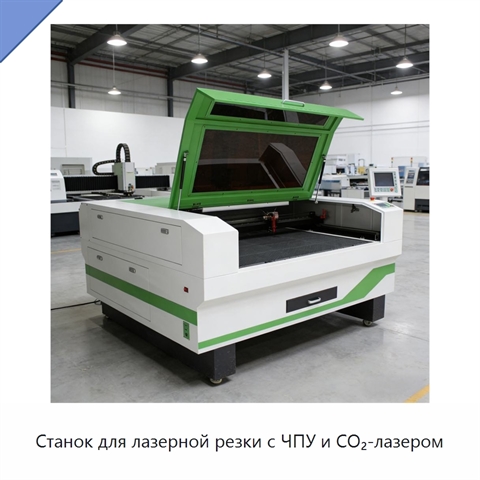 Станок для лазерной резки с ЧПУ и CO₂-лазером