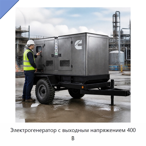 Электрогенератор с выходным напряжением 400 В