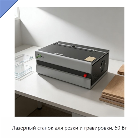 Лазерный станок для резки и гравировки, 50 Вт