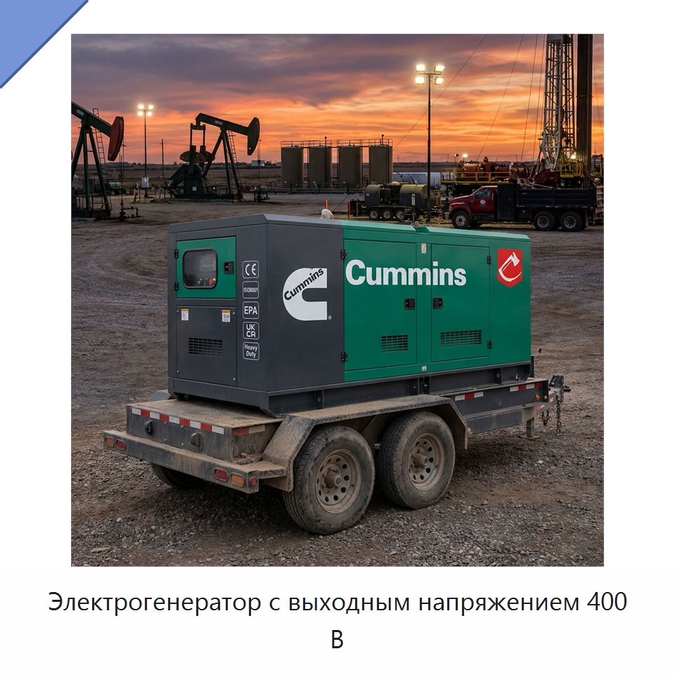 Электрогенератор с выходным напряжением 400 В — Генерация электроэнергии