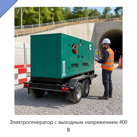 Электрогенератор с выходным напряжением 400 В