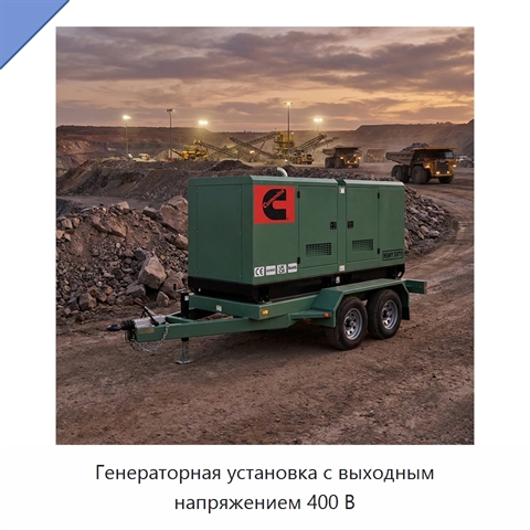 Генераторная установка с выходным напряжением 400 В
