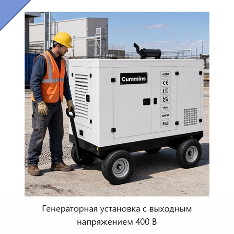 Генераторная установка с выходным напряжением 400 В