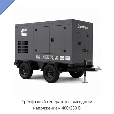 Трёхфазный генератор с выходным напряжением 400/230 В