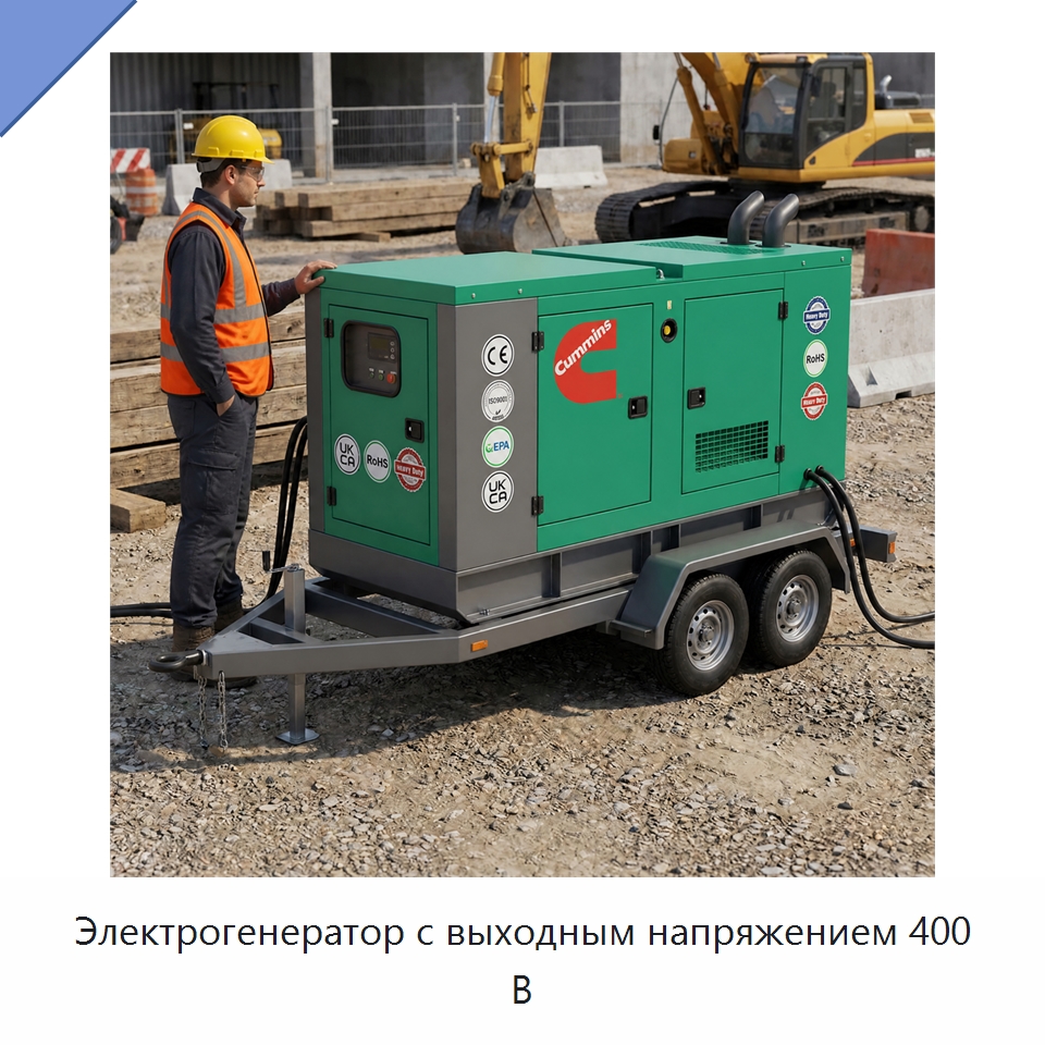 Электрогенератор с выходным напряжением 400 В — Генерация электроэнергии