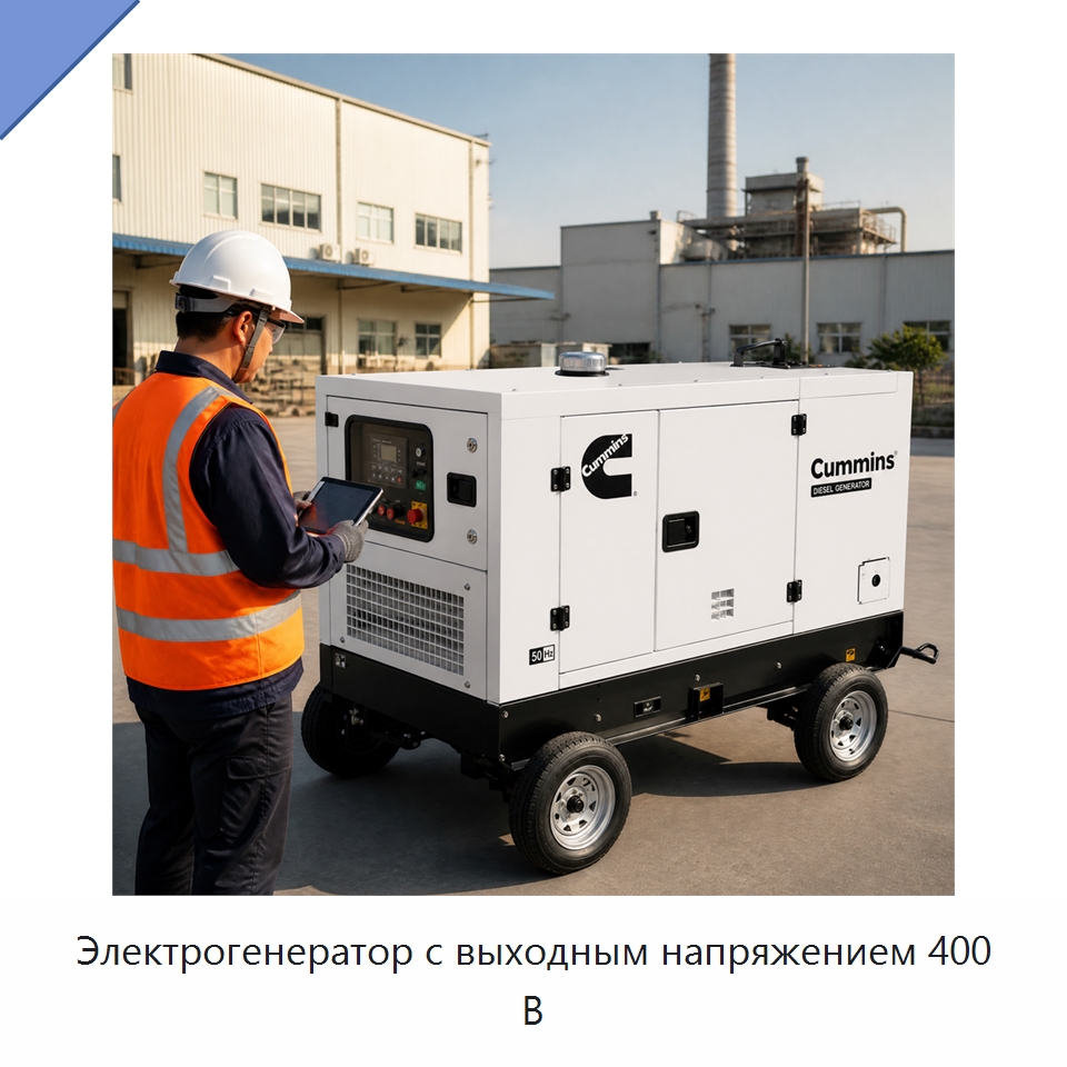 Электрогенератор с выходным напряжением 400 В — Генерация электроэнергии