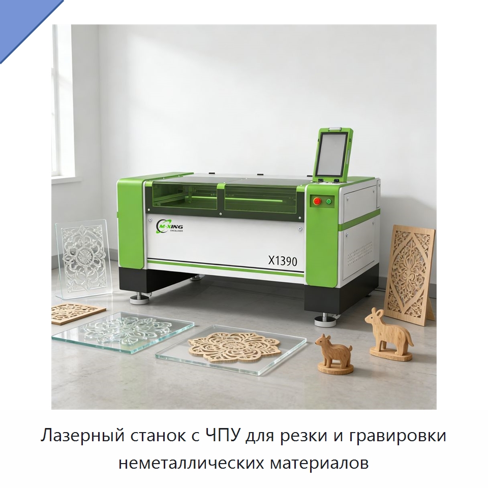 Лазерный станок с ЧПУ для резки и гравировки неметаллических материалов — Станки лазерной резки