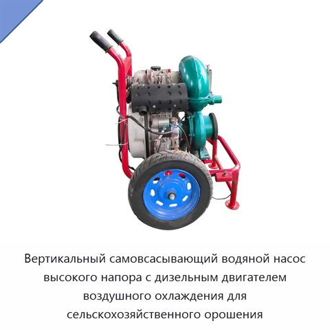 Вертикальный самовсасывающий водяной насос высокого напора с дизельным двигателем воздушного охлаждения для сельскохозяйственного орошения