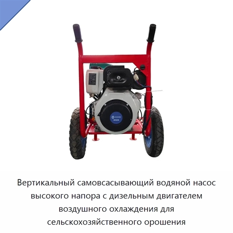 Вертикальный самовсасывающий водяной насос высокого напора с дизельным двигателем воздушного охлаждения для сельскохозяйственного орошения