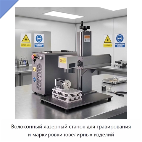 Волоконный лазерный станок для гравирования и маркировки ювелирных изделий