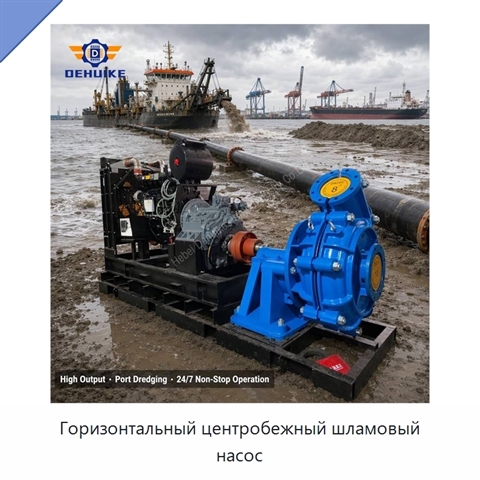 Горизонтальный центробежный шламовый насос