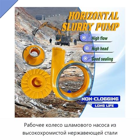 Рабочее колесо шламового насоса из высокохромистой нержавеющей стали