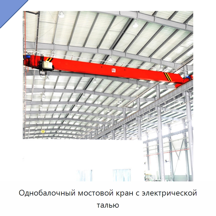 Однобалочный мостовой кран с электрической талью — Краны
