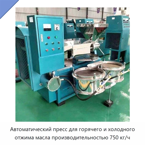 Автоматический пресс для горячего и холодного отжима масла производительностью 750 кг/ч