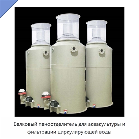 Белковый пеноотделитель для аквакультуры и фильтрации циркулирующей воды